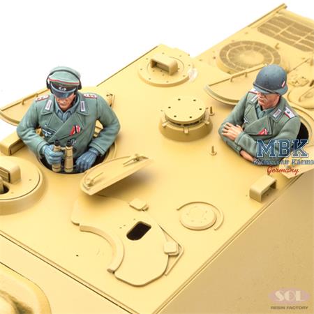 WWII German Jagdpanther Commander & Gunner 1:16