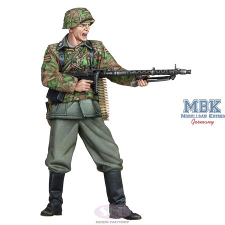 WWII German Infantry MG34 Gunner 1:16