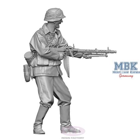 WWII German Infantry MG34 Gunner 1:35