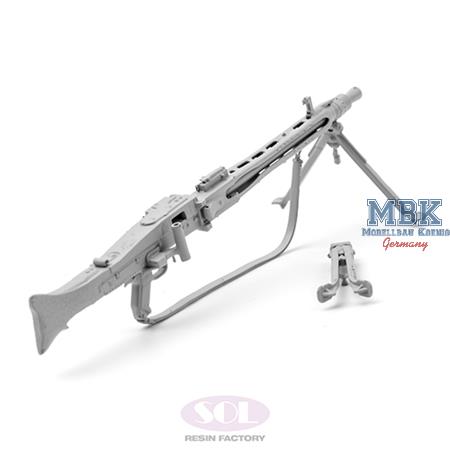 WWII German MG42 Machine Gun 3D printed kit (1:16)