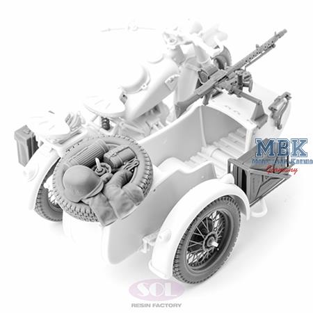 Upgrade Parts Set f.WWII Germ.R75 w/Sidecar (1:16)