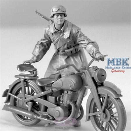 Motorcycle Trooper for WWII German R75 3D (1:35)