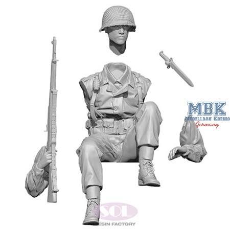 WWII U.S. Army Rifleman 2 (3D-print) (1:35)