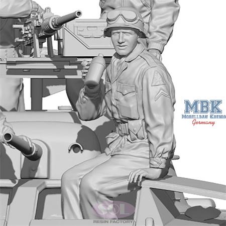 WWII U.S. Army M8 Crew 3 (3D-print) (1:35)