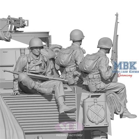 WWII U.S. Army Riflemen Set (3D-print) (1:35)