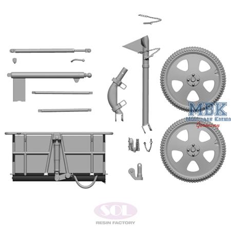WWII German Infanterie-Anhänger Fahrzeuge (1:16)