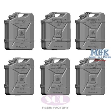 Stowed Jerrycan Racks type A Sd.kfz. 234/2 (1:16)