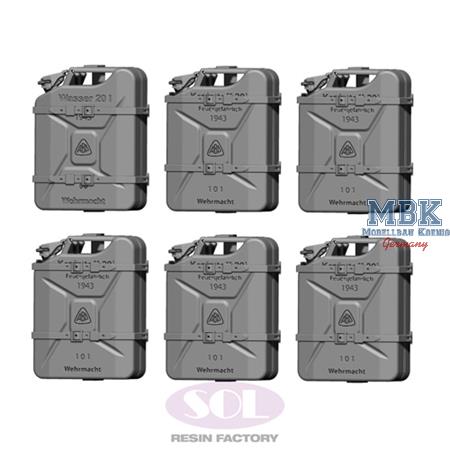 Stowed Jerrycan Racks type B Sd.kfz. 234/2 (1:16)