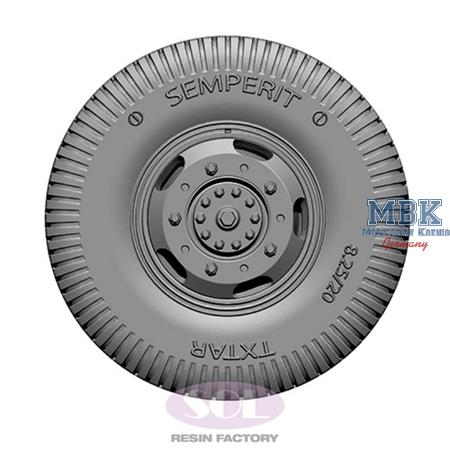 Combat wheel tires for German Sd.kfz.234/2 (1:35)