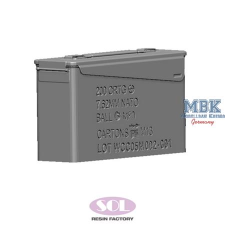 7.62mm M60 Ammo Box (3Pcs) (1:16)