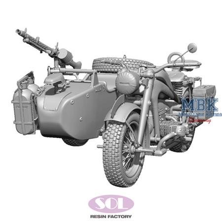 Zündapp  KS750 with Sidecar (3D Printed) (1:16)