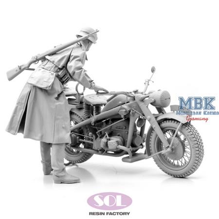 Zündapp  KS750 with Trooper (3D Printed) (1:16)