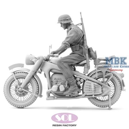 Zündapp KS750 with Rider (3D Printed) (1:16)