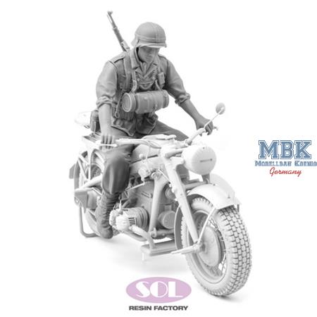 Zündapp KS750 with Rider (3D Printed) (1:16)