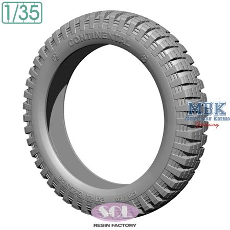 German Sd.kfz.250/1 Spare tire & Wheel rim