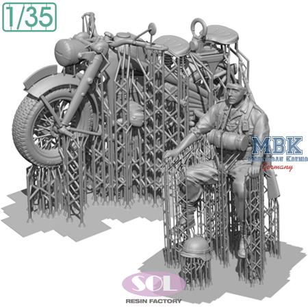 Zündapp KS750 with Rider (3D Printed)