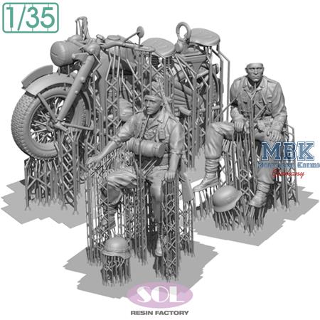 Zündapp KS750 with Riders (3D Printed)