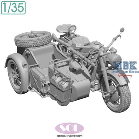 Zündapp KS750 + sidecar (3D Printed)