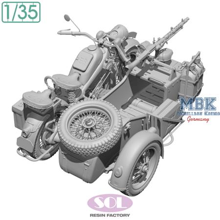 Zündapp KS750 + sidecar (3D Printed)