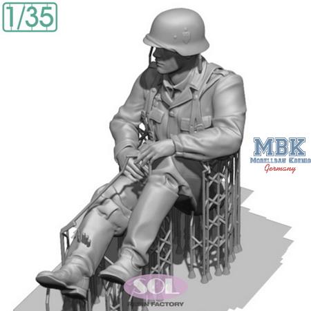 Officer f.WWII German KS750 w/side car (3D Print.)