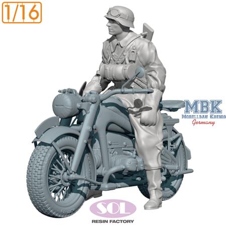 Motorcycle Trooper for WWII German R75 (3D Print.)