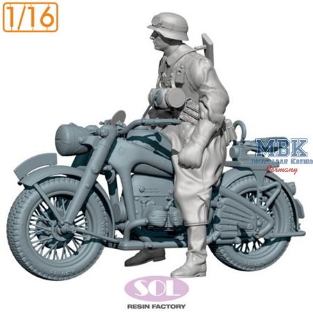 Motorcycle Trooper for WWII German R75 (3D Print.)