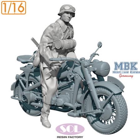Motorcycle Trooper for WWII German R75 (3D Print.)