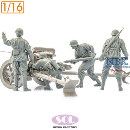 WWII German Field Artillery Crew (3D Printed)