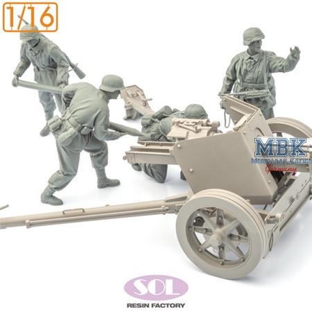WWII German Field Artillery Crew (3D Printed)