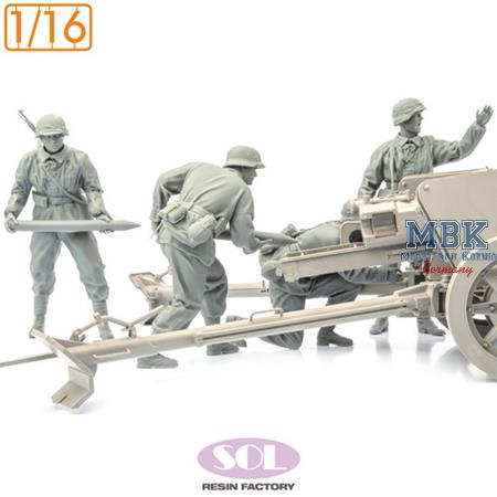 WWII German Field Artillery Crew (3D Printed)