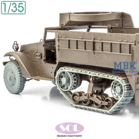 M3A1 Wheels & Track with chain (for Tamiya)