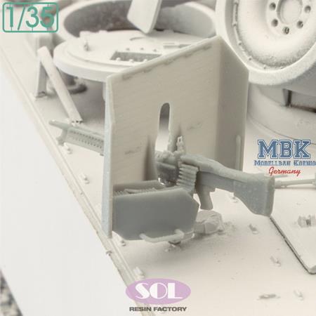 M60 MG w/ Gun Shield, f.M113 APC (3D Print) (1:35)