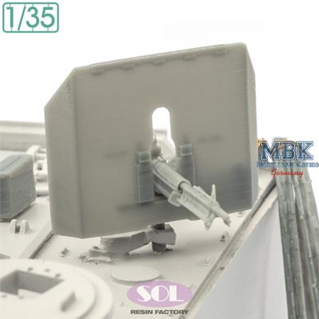 M60 MG w/ Gun Shield, f.M113 APC (3D Print) (1:35)