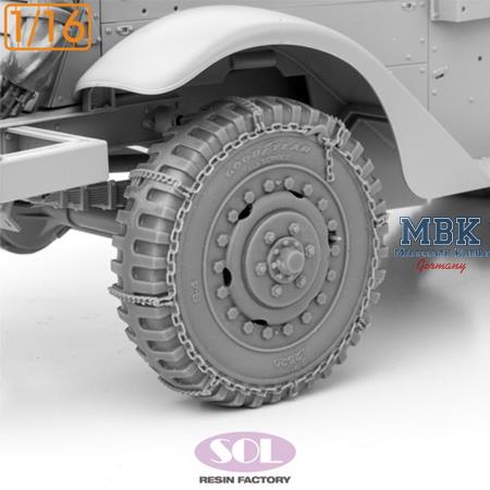 Weighted Wheels w.chain for M3A1 - ANDY'S HOBBY 3D
