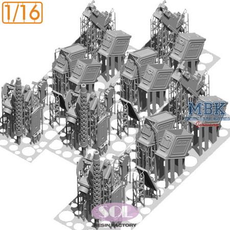 M1919A4 Cal.30 Machine Gun f.M3A1 (3set-3D) 1:16