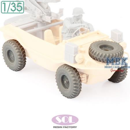 Schwimmwagen Wide type wheel set (For TAMIYA- 3D)