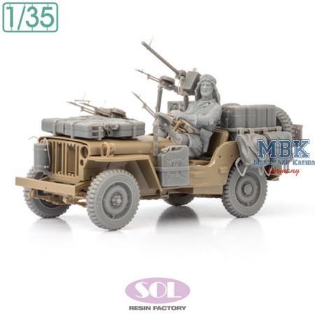 WWII Brit. SAS 1/4 Ton 4x4 Patrol Car Conv. 1:35