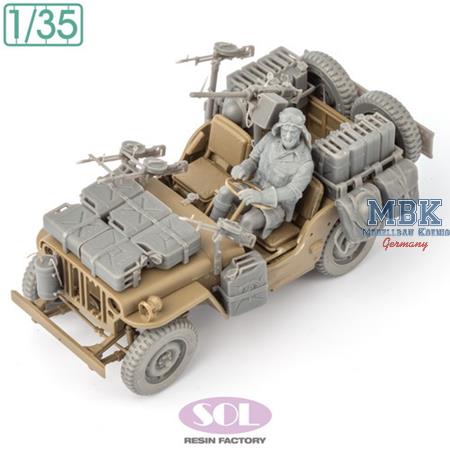 WWII Brit. SAS 1/4 Ton 4x4 Patrol Car Conv. 1:35