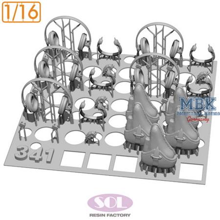 WWII German Arm. Veh. Headphone sets & P08 Holster