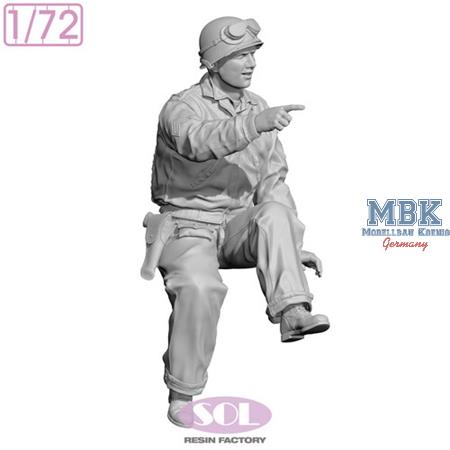 WWII U.S. Army M8 Crew (3D-print) (1:72)