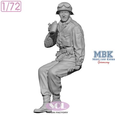 WWII U.S. Army M8 Crew (3D-print) (1:72)