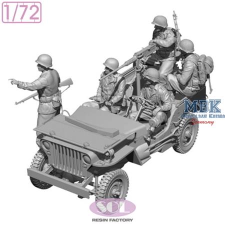 WWII U.S. ARMY Infantry and military police (1:72)