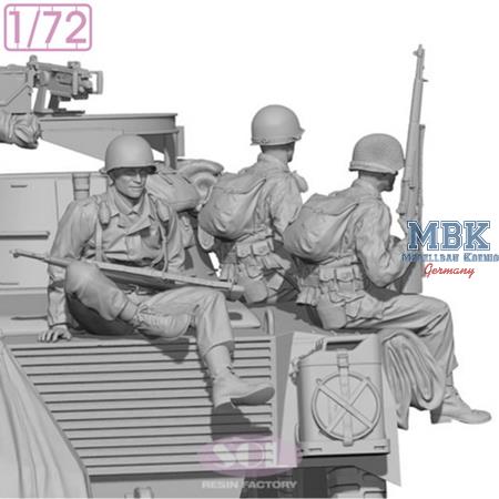 WWII U.S. Army Riflemen Set (3D-print) (1:72)