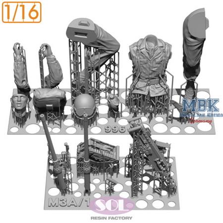 U.S. Army Gunner & M2 cal.50 for M3A1 1:16