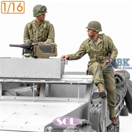 U.S.Army Crew & M2 cal.50 for M3A1 1:16