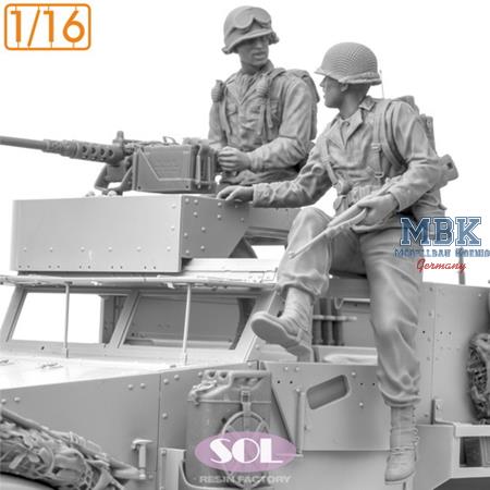 U.S.Army Crew & M2 cal.50 for M3A1 1:16