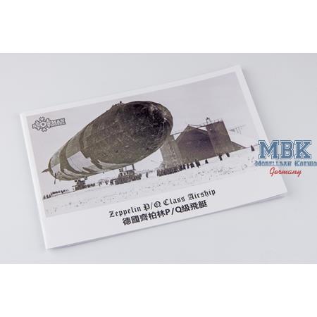 Zeppelin Q Class Airship w/3D printed B.E.2c