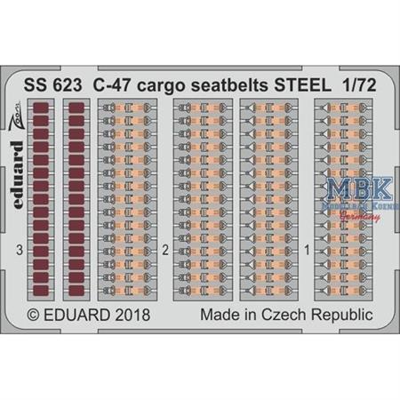 C-47 cargo seatbelts STEEL 1/72