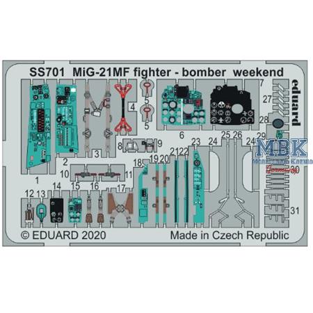 MiG-21MF fighter-bomber Weekend 1/72