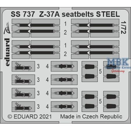 Let Z-37A seatbelts STEEL 1/72